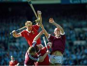 2 September 1990; Teddy McCarthy, Cork, gathers the ball against Galway. Cork v Galway. All-Ireland Hurling Final. Croke Park, Dublin. Picture credit: Ray McManus / SPORTSFILE