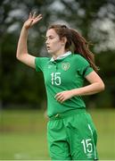 26 August 2015; Emma Byrne, Republic of Ireland. Women's U19 International Friendly, Republic of Ireland v Northern Ireland, AUL, Clonshaugh, Dublin. Picture credit: Sam Barnes / SPORTSFILE