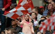 23 August 2015; A youngTyrone fan. GAA Football All-Ireland Senior Championship, Semi-Final, Kerry v Tyrone. Croke Park, Dublin. Picture credit: Oliver McVeigh / SPORTSFILE