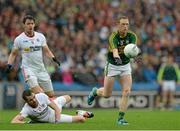 23 August 2015; Colm Cooper, Kerry, in action against Ronan McNamee and Matty Donnelly, Tyrone. GAA Football All-Ireland Senior Championship, Semi-Final, Kerry v Tyrone. Croke Park, Dublin. Picture credit: Oliver McVeigh / SPORTSFILE