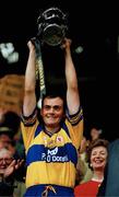 3 September 1995; Clare captain Anthony Daly lifts the Liam MacCarthy Cup. All-Ireland Hurling Final, Clare v Offaly, Croke Park, Dublin. Picture credit; SPORTSFILE