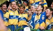 3 September 1995; Clare players celebrate their victory over Offaly. All-Ireland Hurling Final. Clare v Offaly. Croke Park, Dublin. Picture credit; SPORTSFILE