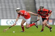15 February 2009; Brian Deasy, Blarney, in action against Michael Broderick, Cappataggle. AIB All-Ireland Intermediate Club Hurling Championship Final, Blarney, Cork v Cappataggle, Galway, Croke Park, Dublin. Picture credit: Ray Lohan / SPORTSFILE *** Local Caption ***