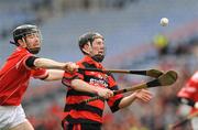 15 February 2009; Alan Dolan, Cappataggle, in action against Paul O'Leary, Blarney. AIB All-Ireland Intermediate Club Hurling Championship Final, Blarney, Cork v Cappataggle, Galway, Croke Park, Dublin. Picture credit: Ray Lohan / SPORTSFILE *** Local Caption ***