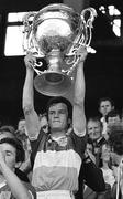 31 July 1984: Offaly captain Pat Fleury lifts the Bob O' Keeffe cup. Leinster Hurling Championship Final, Offaly v Wexford. Croke Park, Dublin. Picture credit; Ray McManus / SPORTSFILE