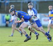 8 February 2009; Thomas Stapleton, Tipperary, in action against Jamie Nagle, Waterford. Allianz GAA National Hurling League, Division 1, Round 1, Waterford v Tipperary, Walsh Park, Waterford. Picture credit: Matt Browne / SPORTSFILE
