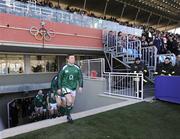 15 February 2009; Ireland captain Brian O'Driscoll leads his side out before the game. RBS Six Nations Championship, Italy v Ireland, Stadio Flaminio, Rome, Italy. Picture credit: Brendan Moran / SPORTSFILE
