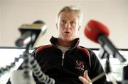19 February 2009; Ulster head coach Matt Williams during a press conference ahead of their Magners League fixture against Newport Gwent Dragons on Sunday. Newforge Country Club, Belfast, Co. Antrim. Picture credit: Oliver McVeigh / SPORTSFILE