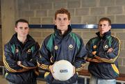 16 February 2009; Pictured at the AIB GAA Club Championship Press Conference are Corofin players, left to right, Alan Burke, Kieran Fitzgerald, captain and Gary Sice. Corofin will take on Kilmacud Crokes in the AIB GAA Football Senior Championship Semi-Finals on Saturday the 21st of February. Pearse Stadium, Galway. Picture credit: David Maher / SPORTSFILE