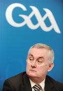 20 February 2009; GAA President-elect Christy Cooney during the 2009 M Donnelly Inter-Provincial Hurling Championship Final presented by Etihad press conference. The GAA has confirmed that top level hurling will be played in the Middle East for the first time next month when the final of the 2009 M Donnelly Inter-provincial Hurling Championship will be played in Abu Dhabi thanks to a novel arrangement with hurling championship sponsors Etihad and the Abu Dhabi Tourism Authority. 2009 M Donnelly Inter-Provincial Hurling Championship final presented by Etihad Press Conference. Croke Park, Dublin. Picture credit: Stephen McCarthy / SPORTSFILE