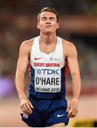 28 August 2015; Chris O'Hare of Great Britain reacts following his semi-final of the Men's 1500m event. IAAF World Athletics Championships Beijing 2015 - Day 7, National Stadium, Beijing, China. Picture credit: Stephen McCarthy / SPORTSFILE