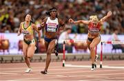 28 August 2015; Tiffany Porter of Great Britain wins her semi-final of the Women's 100m Hurdles event. IAAF World Athletics Championships Beijing 2015 - Day 7, National Stadium, Beijing, China. Picture credit: Stephen McCarthy / SPORTSFILE
