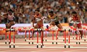28 August 2015; Danielle Williams of Jamaica jumps the final hurdle on her way to winning the final of the Women's 100m Hurdle event. Also pictured is, from left, Tiffany Porter of Great Britain, Sharika Nelvins of USA and Brianna Rollins of USA. IAAF World Athletics Championships Beijing 2015 - Day 7, National Stadium, Beijing, China. Picture credit: Stephen McCarthy / SPORTSFILE