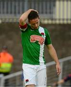 28 August 2015; Alan Bennett, Cork City, reacts after hitting the crossbar with a header. SSE Airtricity League Premier Division, Cork City v Galway United, Turners Cross, Cork. Picture credit: Piaras Ó Mídheach / SPORTSFILE