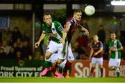 28 August 2015; Karl Sheppard, Cork City, in action against Colm Horgan, Galway United. SSE Airtricity League Premier Division, Cork City v Galway United, Turners Cross, Cork. Picture credit: Piaras Ó Mídheach / SPORTSFILE