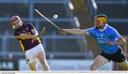 1 June 2016; Darragh Pepper of Wexford in action against Cian Hendricken of Dublin during the Bord Gáis Energy Leinster GAA Hurling U21 Championship, Quarter-Final, between Wexford and Dublin in Innovate Wexford Park. Photo by Matt Browne/Sportsfile