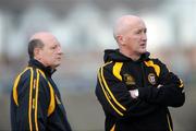 21 February 2009; Ulster joint manager, Dominic McKinley, right, and Terence Sambo McNaughton, watch on from the sideline. M Donnelly Interprovincial Hurling Championship Semi-Final, Ulster v Leinster, Casement Park, Belfast, Co. Antrim. Picture credit: Oliver McVeigh / SPORTSFILE