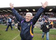 21 February 2009; Kilmacud Crokes manager Paddy Carr  celebrates after the match. AIB All-Ireland Senior Club Football Championship Semi-Final, Corofin v Kilmacud Crokes, Cusack Park, Mullingar, Co. Westmeath. Picture credit: Ray Ryan / SPORTSFILE
