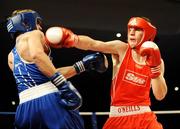 20 February 2009; Eric Donovan, St. Michael's Athy, left, in action against Ross Hickey, Grangecon, National Elite Boxing Championships Finals, 60KG, National Stadium, Dublin. Picture credit: Ray Lohan / SPORTSFILE
