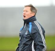 22 February 2009; Dublin manager Jim Gavin shouts instructions from the sideline. Cadbury U21 Leinster Football Championship, Round 1, Louth v Dublin, Drogheda, Co. Louth. Picture credit: Oliver McVeigh / SPORTSFILE