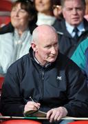 22 February 2009; Kilkenny manager Brian Cody signs autographs at half-time. AIB All-Ireland Senior Club Hurling Championship Semi-Final, Ballyhale Shamrocks v Portumna, Semple Stadium, Thurles, Co. Tipperary. Picture credit: Brian Lawless / SPORTSFILE