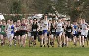 22 February 2009; The start of the Mens Under 17 and Under 19 4000m race. Ras na hEireann Cross Country, Dunleer, Co. Louth. Picture credit: Tomas Greally / SPORTSFILE