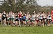 22 February 2009; The start of the Senior Mens 6km race. Ras na hEireann Cross Country, Dunleer, Co. Louth. Picture credit: Tomas Greally / SPORTSFILE