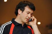 22 February 2009; Donal Og Cusack speaking on his phone before the 2008 Cork Squad Meeting with Cork Clubs. Maryborough House Hotel, Douglas, Co. Cork. Picture credit: Pat Murphy / SPORTSFILE