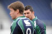 23 February 2009; Full-back Rob Kearney with out-half Ronan O'Gara during Ireland rugby squad training ahead of their RBS Six Nations match against England next weekend. Ireland Rugby Squad Training, RDS, Dublin. Picture credit: Brendan Moran / SPORTSFILE