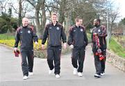 23 February 2009; Bohemians new signings, from left to right, Paul Keegan, Matt Gregg, Brian Shelley and Joseph Ndo pictured before a pre-season press conference. The Grand Hotel, Malahide, Co. Dublin. Picture credit: David Maher / SPORTSFILE