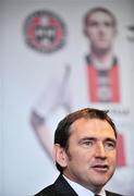 23 February 2009; Bohemians manager Pat Fenlon during a pre-season press conference. The Grand Hotel, Malahide, Co. Dublin. Picture credit: David Maher / SPORTSFILE
