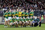 15 February 2009; The Kerry team stand for a photograph before the game. Allianz National Football League, Division 1, Round 2, Tyrone v Kerry, Healy Park, Omagh, Co. Tyrone. Picture credit: Michael Cullen / SPORTSFILE