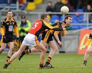 21 February 2009; David McKenna, Crossmaglen Rangers, in action against Tommy Stack, Drom Broadford. AIB All-Ireland Senior Club Football Champinship Semi-Final, Drom Broadford v Crossmaglen Rangers, Pearse Park, Longford. Picture credit: Pat Murphy / SPORTSFILE