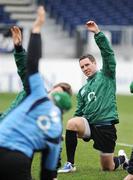 24 February 2009; Centre Paddy Wallace in action during Ireland rugby squad training ahead of their RBS Six Nations game against England on Saturday. RDS, Dublin. Picture credit: Brendan Moran / SPORTSFILE