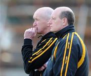 21 February 2009; Ulster joint managers Dominic McKinley, left, and Terence 'Sambo' McNaughton. M Donnelly Interprovincial Hurling Championship Semi-Final, Ulster v Leinster, Casement Park, Belfast, Co. Antrim. Picture credit: Oliver McVeigh / SPORTSFILE