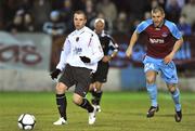 24 February 2009; Chris Turner, Dundalk, in action against James Chambers, Drogheda United. Pre-Season Friendly, Drogheda United v Dundalk. United Park, Drogheda. Picture credit: David Maher / SPORTSFILE