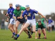 25 February 2009; TJ Reid,  Waterford IT, in action against Gavin O'Mahoney, Limerick IT. Ulster Bank Fitzgibbon Cup Quarter-Final, Limerick IT v Waterford IT, Limerick IT, Limerick. Picture credit: Pat Murphy / SPORTSFILE *** Local Caption ***