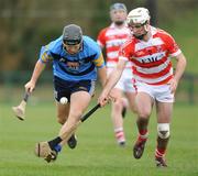 25 February 2009; Ciaran Lyng, UCD, in action against John O,Callaghan, Cork IT. Ulster Bank Fitzgibbon Cup Quarter-Final,Cork IT v UCD, CIT Sports Stadium, Cork. Picture credit: Matt Browne / SPORTSFILE *** Local Caption ***