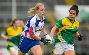 29 August 2015; Marie Delahunty, Waterford, in action against Claire Beirne, Leitrim. TG4 Ladies Football All-Ireland Intermediate Championship, Semi-Final, Leitrim v Waterford, Gaelic Grounds, Limerick. Picture credit: Piaras Ó Mídheach / SPORTSFILE