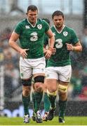 29 August 2015; Donnacha Ryan, left, and Iain Henderson, Ireland. Rugby World Cup Warm-Up Match, Ireland v Wales, Aviva Stadium, Lansdowne Road, Dublin. Picture credit: Ramsey Cardy / SPORTSFILE
