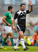 29 August 2015; Referee Craig Joubert. Rugby World Cup Warm-Up Match, Ireland v Wales, Aviva Stadium, Lansdowne Road, Dublin. Picture credit: Ramsey Cardy / SPORTSFILE