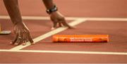 29 August 2015; A detailed view of the baton during the relay finals. IAAF World Athletics Championships Beijing 2015 - Day 8, National Stadium, Beijing, China. Picture credit: Stephen McCarthy / SPORTSFILE