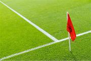 30 August 2015; A flag pitchside shows the lack of wind ahead of the game. GAA Football All-Ireland Senior Championship, Semi-Final, Dublin v Mayo, Croke Park, Dublin. Picture credit: Brendan Moran / SPORTSFILE