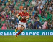 29 August 2015; George North, Wales. Rugby World Cup Warm-Up Match, Ireland v Wales, Aviva Stadium, Lansdowne Road, Dublin. Picture credit: Brendan Moran / SPORTSFILE
