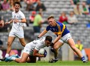 30 August 2015; Ethan O'Donoghue, Kildare, in action against Liam Fahy, Tipperary. Electric Ireland GAA Football All-Ireland Minor Championship, Semi-Final, Kildare v Tipperary, Croke Park, Dublin. Photo by Sportsfile