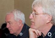 26 February 2009; Team manager Paul McNaughton, right, and assistant coach Alan Gaffney during an Ireland rugby press conference. Shelbourne Hotel, Dublin. Picture credit: Diarmuid Greene / SPORTSFILE