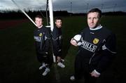 26 February 2009; Sporting Fingal players, from left, Conan Byrne, Robert Bayle and team captain Shaun Maher. Sporting Fingal Media Day, ALSAA, Dublin Airport. Picture credit: Matt Browne / SPORTSFILE