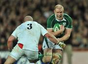 28 February 2009; Paul O'Connell, Ireland, in action against Phil Vickery, England. RBS Six Nations Rugby Championship, Ireland v England, Croke Park, Dublin. Picture credit: David Maher / SPORTSFILE