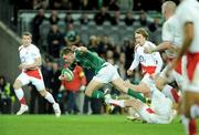 28 February 2009; Luke Fitzgerald, Ireland, breaks through the tackle of Mike Tindall, England. RBS Six Nations Rugby Championship, Ireland v England, Croke Park, Dublin. Picture credit: Brendan Moran / SPORTSFILE