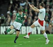 28 February 2009; Brian O'Driscoll, Ireland, in action against Nick Easter, England. RBS Six Nations Rugby Championship, Ireland v England, Croke Park, Dublin. Picture credit: David Maher / SPORTSFILE